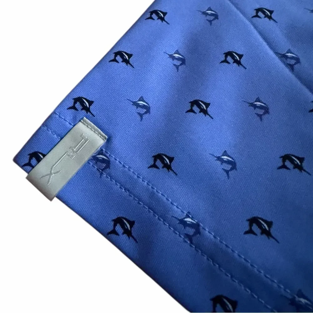 NWT RLX Ralph Lauren Men’s Polo Shirt with Dolphin Pattern S